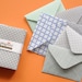 Mini envelope in assorted pattern, set of 50, great for wedding reception and parties