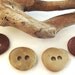 Beach Stone Buttons supplies. 4 natural sea stone pebbles from Spain by Ocean gifts