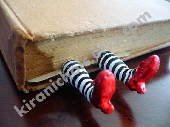 The ORIGINAL Wicked Witch Bookmark - Ruby Slippers Bookmark - Witch Legs Bookmark