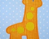Giraffe Machine Embroidery Design Applique 4x4 and 5x7