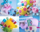 ITH Machine Embroidery Design Set - Toy Softies In The Hoop - Eleven Designs - Assorted Sizes