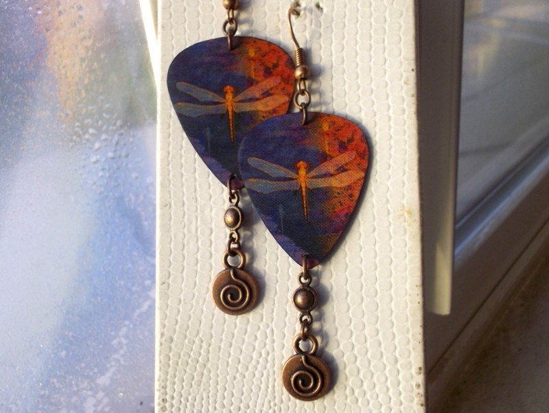 Dragonfly Earrrings / Guitar Pick Collection