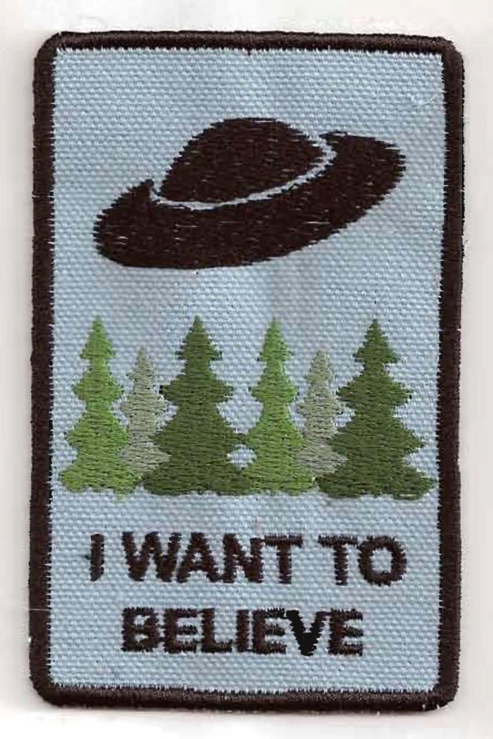 I Want To Believe, X-Files Embroidered Patch