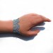 CLEARANCE - Luxurious dusk blue lace bracelet handmade lace cuff