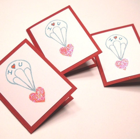 Mini Card Set of 3 - I Love You Hot Air Balloon