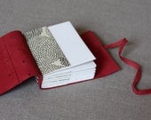 Mini journal with upcycled suede cover