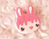 Strawberry Bunny Necklace