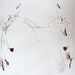 Silver and deep red circlet, handmade