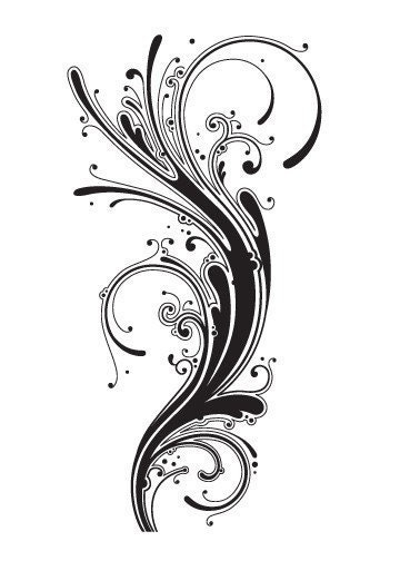 Vinyl Wall Sticker Decal Art - Modern Swirl