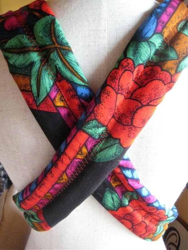 Hand Drumming Accessory - Djembe Drum Strap Multicolored Floral Strap