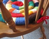 Pattern - Knitted Chair Pad PDF Pattern - Rocking Chair Pad Pattern - Farmhouse Kitchen Chair Pad Pattern - Cottage Decor Chair Pad Pattern