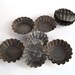 Tin Jelly Molds Tart Tins - Old Fashioned Tin Molds - Aluminum Pastry Molds
