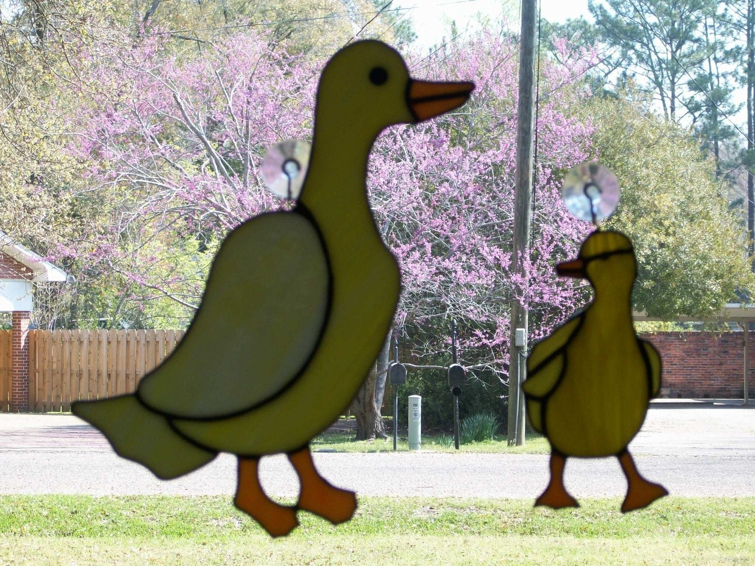 Stained Glass Ducks