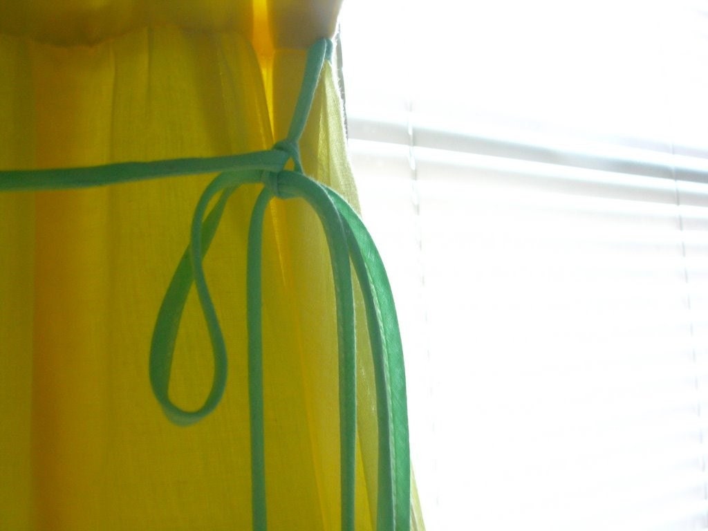 Sweetest Sunshine Dress - Full length, Mint and Yellow