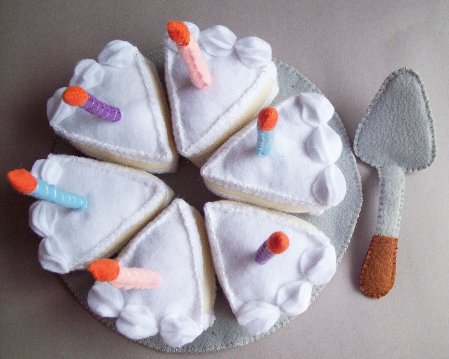 Felt Birthday Cake Playset
