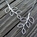 Sale - Silver Falling Twig Necklace - gift, mother, birthday, wife, sister, daughter, bridesmaid, romantic