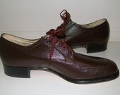 Vintage Leather Shoes Brown Loafers by Musebeck (W7AA)