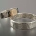 Heart Wedding Band Set in 14k Gold and Sterling Silver - We Hold One Heart