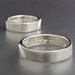 Heart Wedding Ring Set - We Hold One Heart in Sterling Silver