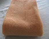 Baby Blankets Handmade Peach Off White Lavender Teal Acrylic