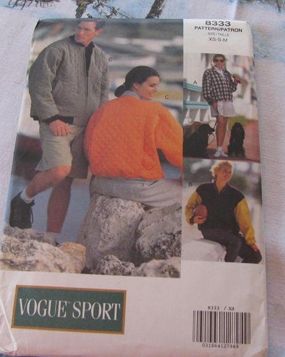 Jacket Coat Pattern Vogue Sport 8333 Sale
