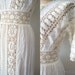 vintage 1900s dress - edwardian wedding dress / ivory lace tea dress