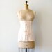 vintage edwardian corset - 1910s front lacing corset / rare tea rose pink by Gossard