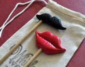 Miniature Mustache and Lips Props - Set of 2 Il_170x135