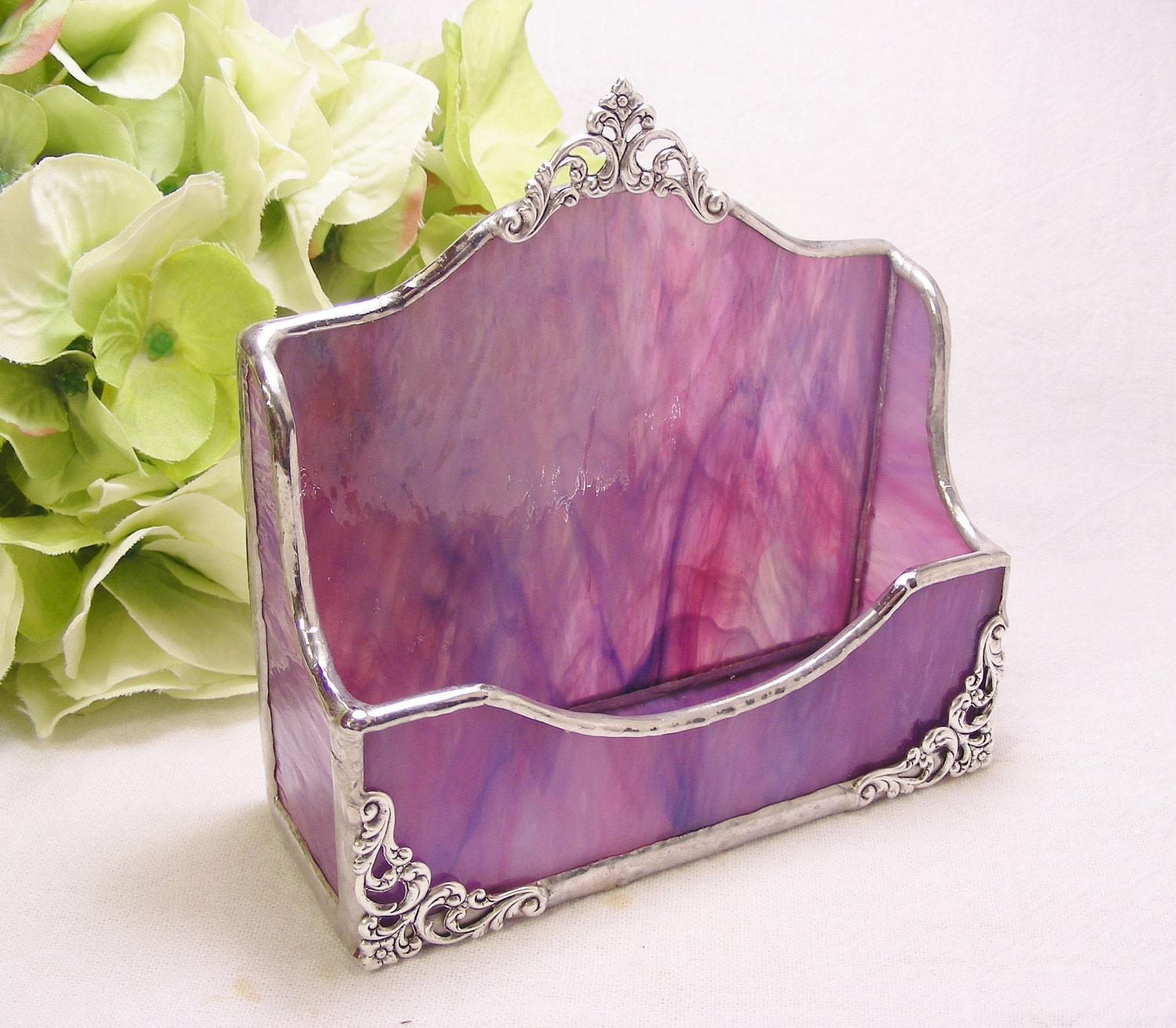 PurplePink Wispy Business Card Holder