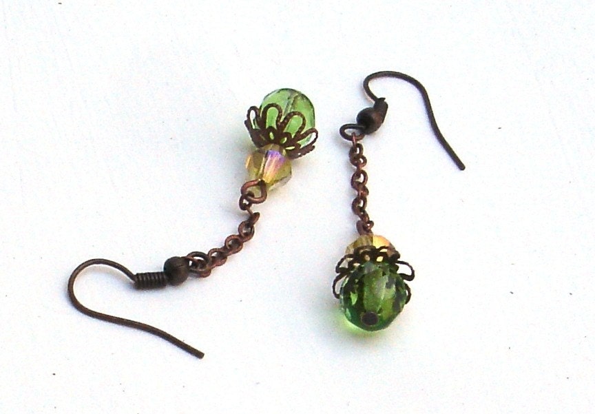 Lemon and Lime Glass Dangles