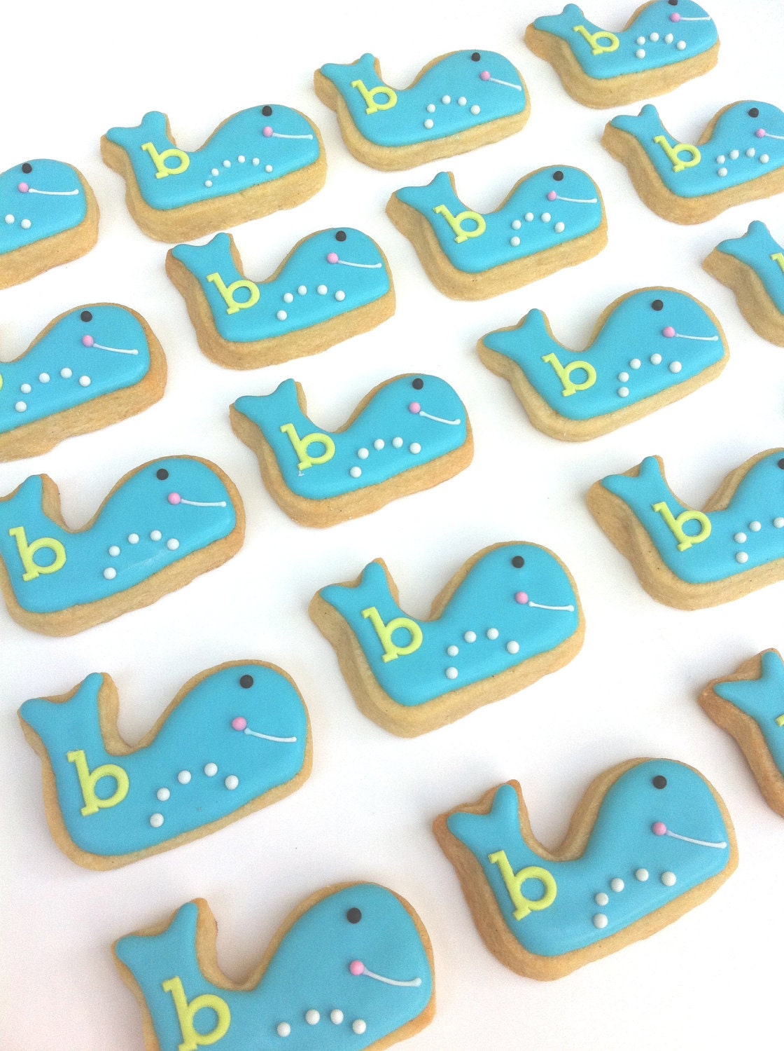Preppy Whale Cookies (2 dozen Whale Cookies)