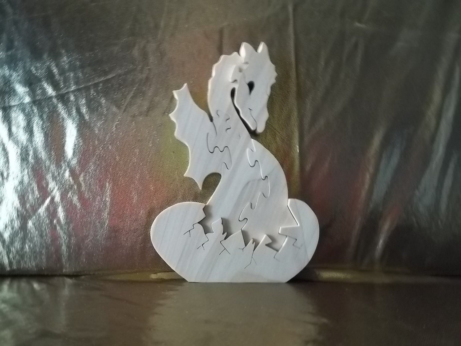 Wooden Baby Dragon in Egg Puzzle