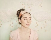 Ombre blush feather headband- style 304