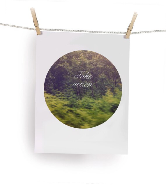 Motivational 8"x10" Print - Take Action