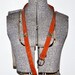 Cute Silver Hearts and Brown Leather Belt