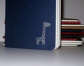 Silver and Navy Giraffe Notebook (Moleskine)