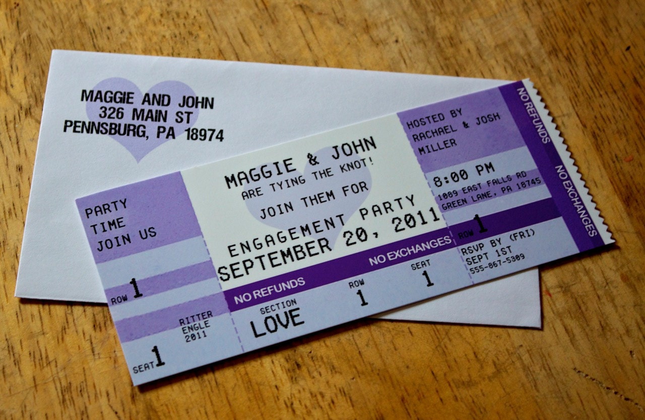 Concert Ticket Invitations