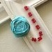 aqua poppy . necklace