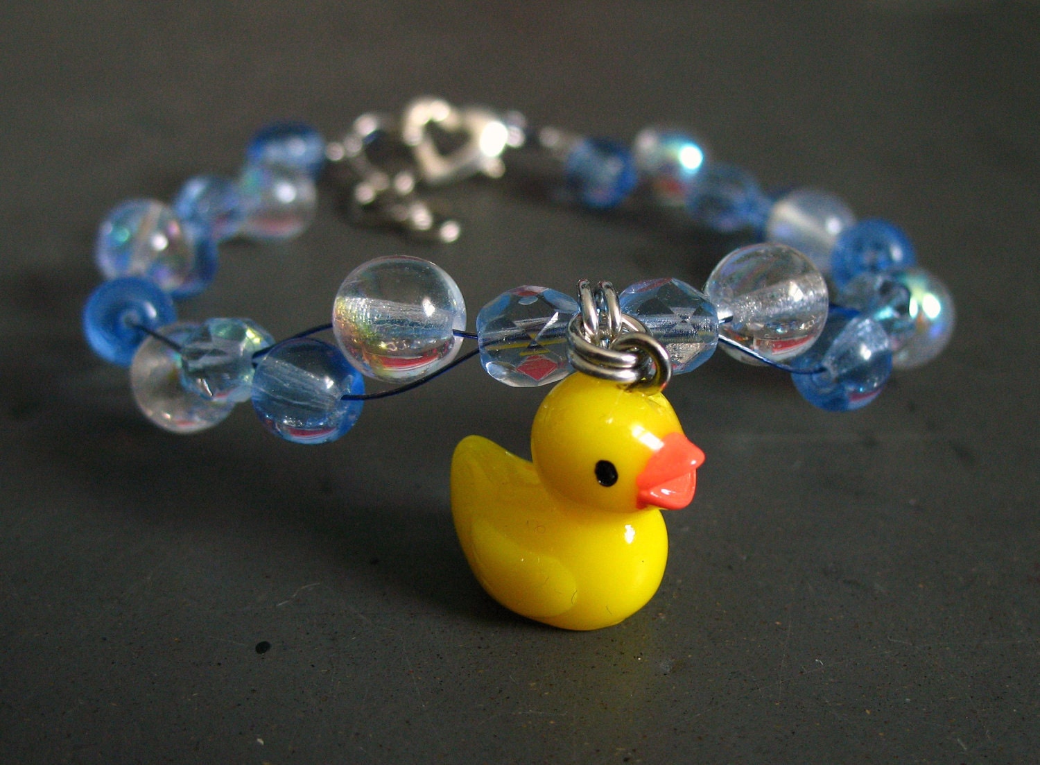 bracelet -- rubber ducky rub-a-dub-dub bubbles