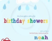 April Showers Party Collection - Invitation - P.I.Y. (print-it-yourself)