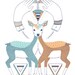 Deer - mood - illustration - 8x10 print