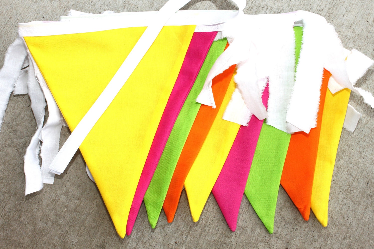 Large Fabric Bunting - Neon Splash Il_170x135