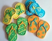 Flip Flops Shoes Sandals Sugar Cookies Summer Birthday Party Favors Pool Il_170x135