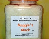 Bath Salts, Honey Almond & Goats Milk 16oz