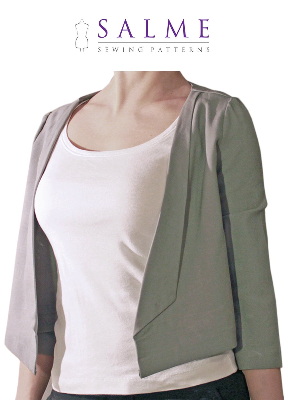 PDF Sewing pattern - Cropped blazer