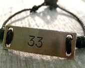 Personalized Mens Bracelet- Fathers Day Gift- Gifts For Guys- Rustic- Custom- Groomsmen Gift- Gifts Under 50