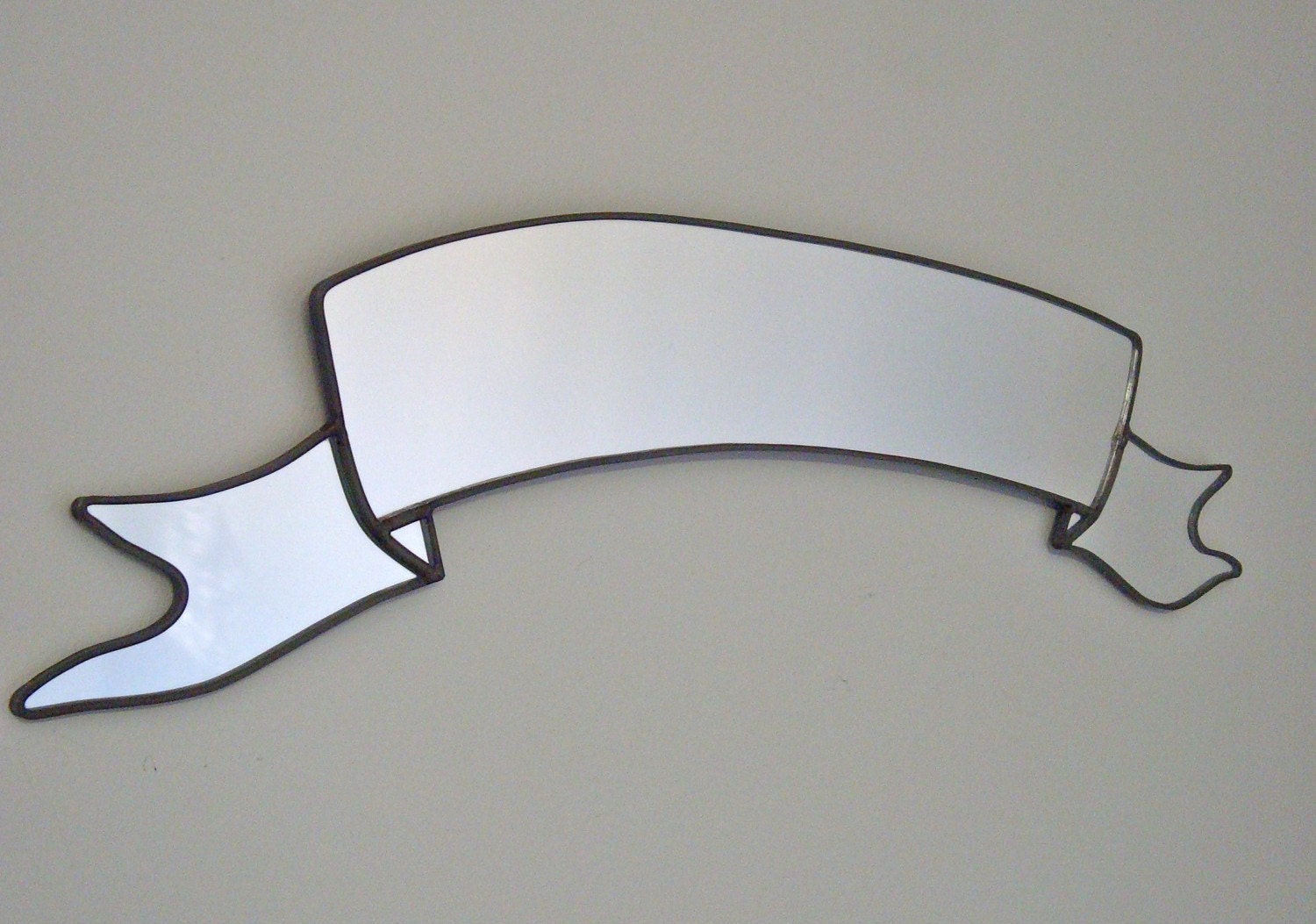 SALE / / / Ribbon Banner Mirror / Handmade Wall Mirror