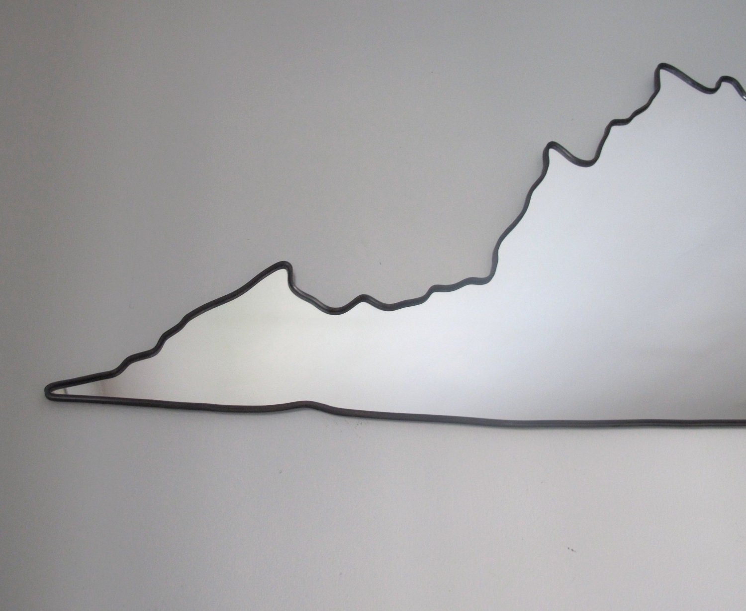 SALE / / / Virginia Mirror Large / Wall Mirror State Outline Silhouette
