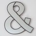 SALE / / / Ampersand Wall Mirror / Handmade Wall Mirror Letter