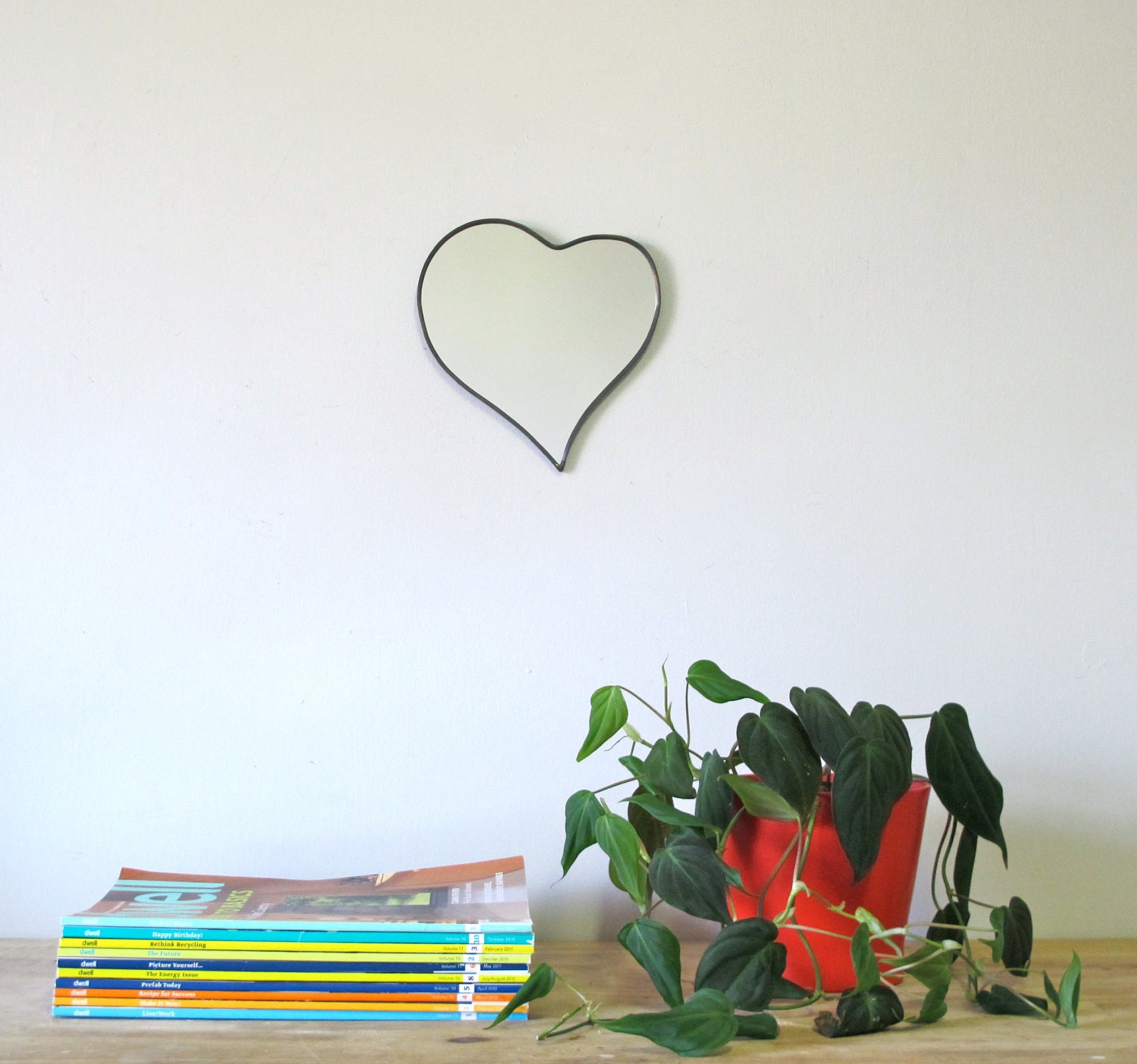 SALE / / / Heart Mirror No. 2 / Handmade Wall Mirror